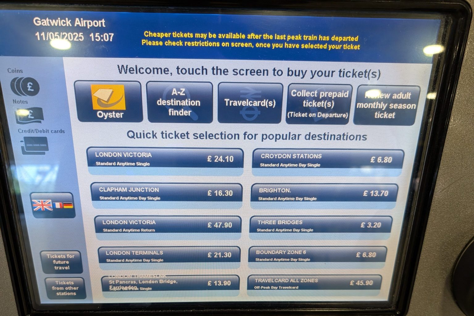 Cheap Train Tickets To Gatwick Airport